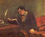 Portrait of Charles Baudelaire Gustave Courbet